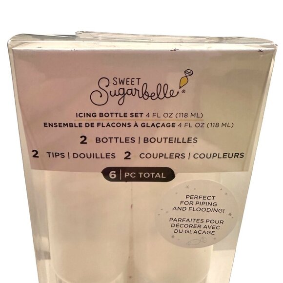 NEW 2 Pack Sweet Sugarbelle Bottle Coupler Set 8oz Perfect for Piping Flooding - Picture 2 of 9